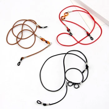 Веревка из искусственной кожи, цепочки для очков для женщин и мужчин, ремешок на шнурке, ожерелье, Аксессуары для солнцезащитных очков