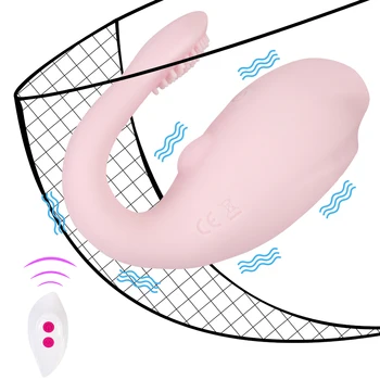 Вибратор с яйцом для прыжка Кита, секс-игрушки для женщин, Силиконовый Стимулятор клитора, 10 Скоростей, Беспроводной пульт дистанционного управления