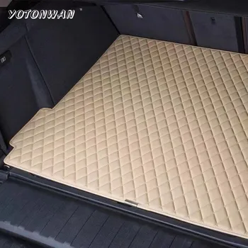 Водонепроницаемый Кожаный коврик для багажника автомобиля с бриллиантами на заказ 100% для Hyundai Все модели Solaris Tucson 2016 Sonata Ix25 I30 Автоаксессуары