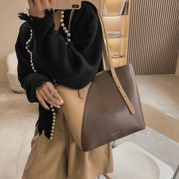 Высококачественная женская сумка через плечо большой емкости, модная повседневная сумка, дизайнерская сумка для покупок, женская сумка-мессенджер, женская сумка-тоут