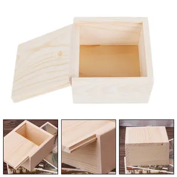 Высококачественная коробка для хранения ювелирных изделий ручной работы, деревянный футляр для конфет, Органайзер для колец, футляр для рукоделия, упаковка мыла ручной работы, Деревянная коробка