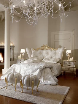 Высококачественная французская двуспальная кровать размера 