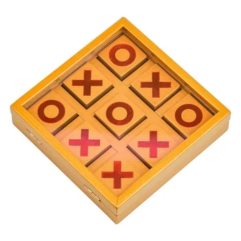 Высококачественные Деревянные Настольные игры XO Крестики-нолики Монтессори Детские Развивающие Игрушки Juegos De Mesa Inteligentes