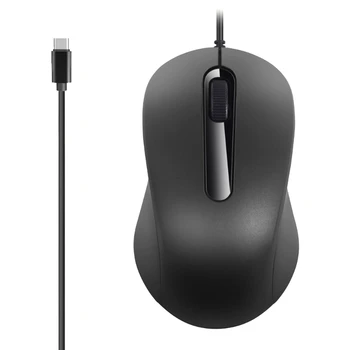 Высокочувствительная мышь Type C, мыши USB C, 3 кнопки 1000 точек на дюйм для ПК с Windows, ноутбуков и других устройств Type C JIAN