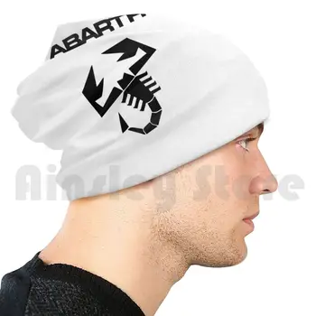 Вязаная шапка Abarth с логотипом Scorpion, черные шапочки с принтом 59 шапочек