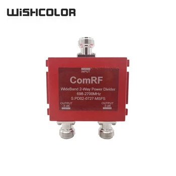 Двухполосный Микрополосковый Делитель мощности Wishcolor 698-2700 МГц RF Power Splitter с N-гнездовыми Разъемами для использования в 3G, 4G