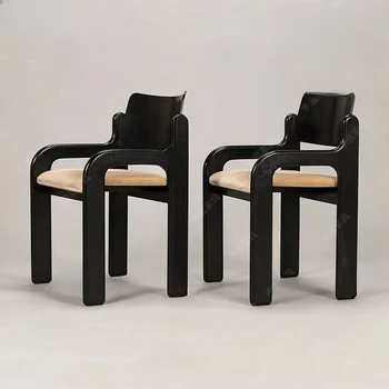 Деревянные обеденные стулья для конференц-зала, Офисные обеденные стулья на открытом воздухе С акцентом на мебель для гостиной Sillas Para Comedor YN50DC