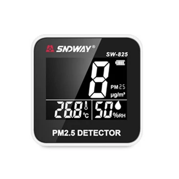 Детектор качества воздуха SNDWAY PM2.5 Детектор частиц пыли Настольный PM2.5 Детектор