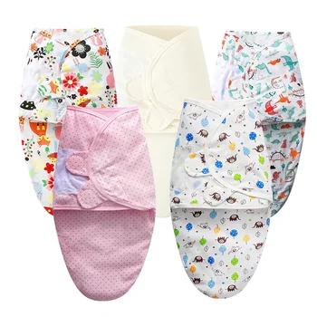 Детский спальный мешок, конверт-кокон для новорожденных, Мягкое одеяло для сна из 100% хлопка на 0-6 месяцев
