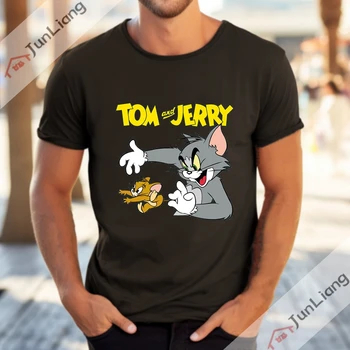 Джерри ретро одежда Каваи манга Тома мыши женской одежды кот графические футболки женские топы и блузки Harajuku мода Cutecore