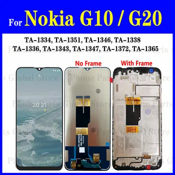 Дисплей для Nokia G10 G20 ЖК-дисплей С Рамным Экраном TA-1334 TA-1351 TA-1336 TA-1372 TA-1365 Замена сенсорного Дигитайзера ЖК-дисплея в сборе