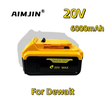 Для Dewalt 6000 мАч 20 В аккумулятор для электроинструмента dcb180 dcb181 dcb182 dcb201 dcb201-2 dcb200 dcb200-2 dcb204-2