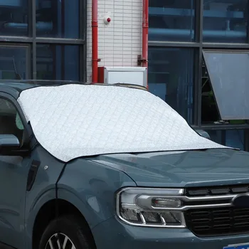 Для Ford Maverick 2022-2023 Белое Лобовое Стекло Автомобиля Снегозащитное Покрытие Ветрозащитный Зимний Ледяной Щит Отделка Автомобильные Аксессуары