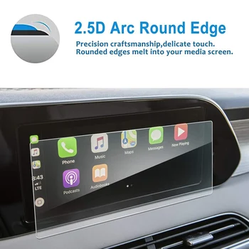 Для Hyundai Palisade 2020 2021 Kona 2019 + 10,25-Дюймовый Защитный экран для контактного экрана GPS-навигации с закаленным Стеклом