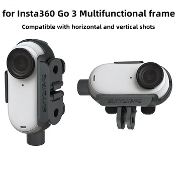 Для Insta360 GO Трехкадровый адаптер для камеры для большого пальца, удлинительный кронштейн для горизонтальной и вертикальной рамки для съемки, аксессуары для Insta360 Go3