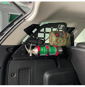 Для Land Rover Discovery Sport 5 Seat 2015-2019 Полка для бокового окна Задний багажник автомобиля Стеллаж для мусора Кронштейн для хранения Molle panel