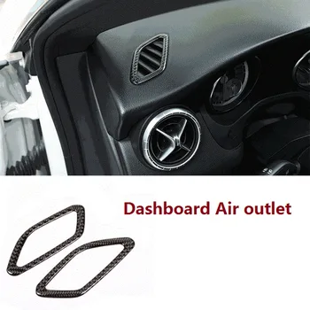 Для Mercedes Benz a GLA CLA Class W176 X156 C117, отделка крышки вентиляционного отверстия на приборной панели из углеродного волокна