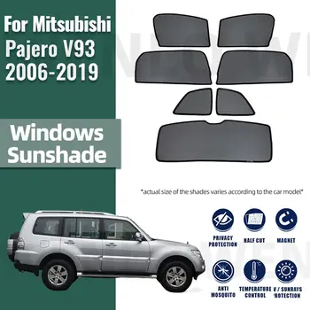 Для Mitsubishi Pajero IV V93 Montero 2006-2019 Солнцезащитный Козырек На Окно Автомобиля, Магнитная Занавеска, Солнцезащитный Козырек, Сетка Для Защиты Детей