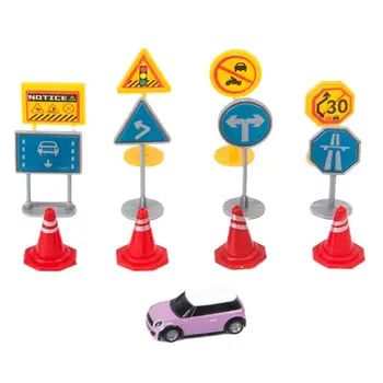 Дорожные знаки с дистанционным управлением, указывающие на дрифт, декорации для сцены, дорожный знак, обновленные модели игрушек, аксессуары (автомобили в комплект не входят)