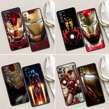 Железный Человек Marvel Funda Чехол Для Samsung Galaxy A52 A73 A53 A72 A52S A71 A51 A41 Note 20 Ultra 5G 10 9 Силиконовая Задняя крышка Ironman