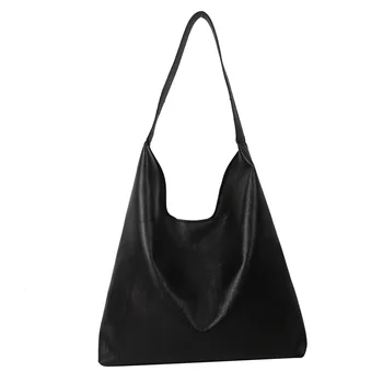 Женская сумка-тоут 2023, Новая тенденция, женская сумка через плечо из мягкой кожи, женская простая большая сумка