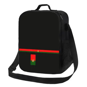 Женская Термоизолированная сумка для ланча с флагом Португалии Portuguese Pride, Переносная сумка для ланча для школьного хранения, коробка для Бенто с едой