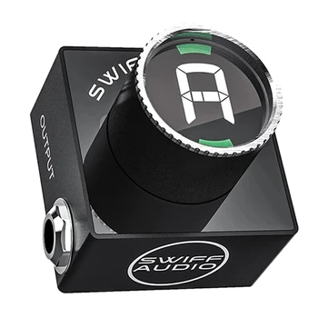 Замена Тюнера SWIFF C10 Mini Audio Pedal Для Настройки Хроматических Басов Гитары HD LED Дисплей Регулируемое Значение Диапазона A4 430-449hz