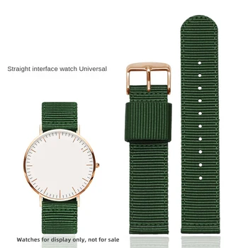 Зеленый нейлоновый ремешок, подходящий для Briston Seiko Seagull различных брендов, универсальный 20 22 24 мм нейлоновый холст, синий браслет