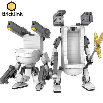 Идеи Bricklink MOC Туалет Механический робот Технический набор 