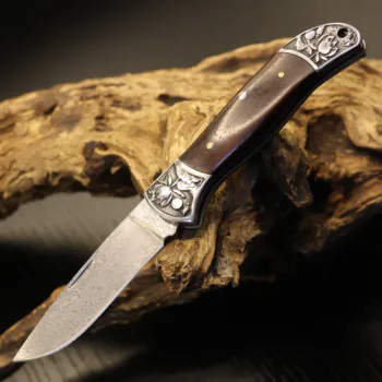 Карманный складной нож с рисунком Дамаска, инструменты EDC для кемпинга на открытом воздухе, Коллекционируйте подарки, ножи для выживания в джунглях и самообороны, охотничьи принадлежности
