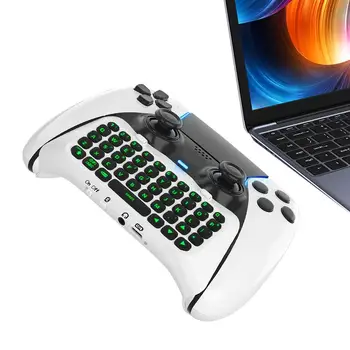 Клавиатура для контроллера PS5 Беспроводная клавиатура для чата Контроллер Портативной беспроводной мини-клавиатуры Эргономичное крепление для геймпада Mini