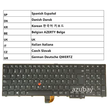 Клавиатура для ноутбука Lenovo Thinkpad W540 W541 W550 W550s T540 T540P T550 T560 P50s SP DN KR BE UK IT CZ GR С Подсветкой /Нет