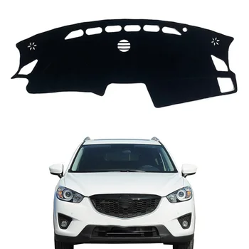 Коврик для приборной панели, солнцезащитный коврик для Mazda CX-5 2013-2016 2014 2015 Черный внутренний коврик для приборной панели автомобиля с левым рулем, ковры