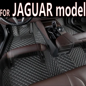 Кожаные автомобильные Коврики для JAGUAR Super V8 I-pace S-Type XJS XJR F-Pace 2022 2023 Автомобильные Аксессуары