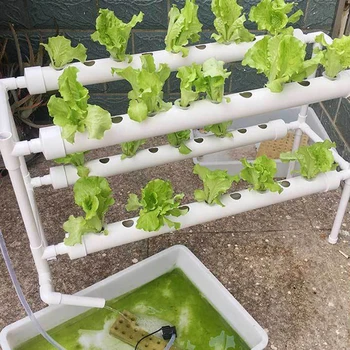 Комплект для выращивания гидропонной системы, 2 слоя, труба с 36/72 отверстиями, Комплект для выращивания гидропонных растений, Гидропонная система для выращивания овощей