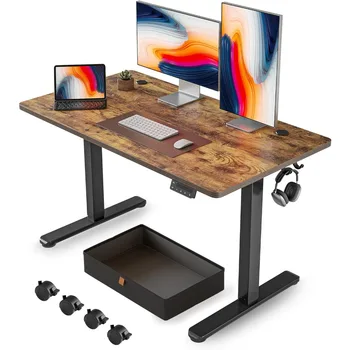 Компьютерный стол, офисный стол с выдвижными ящиками, регулируемый по высоте электрический вертикальный офисный стол, компьютерный стол