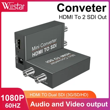 Конвертер HDMI в SDI, Конвертер Одного HDMI в Два SDI выхода r, Аудио Встраиватель С Поддержкой HDMI 1.3, 3G / HD-SDI для камеры видеонаблюдения