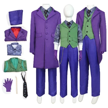 Костюм для косплея Movie Dark Cos Найт Хит Леджер, фантазийное пальто, Брюки для мальчиков и девочек, Детский карнавальный костюм на Хэллоуин, наряды