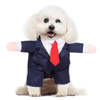 Костюм для собаки, стильный костюм с галстуком-бабочкой, платья для собак, официальный свадебный наряд для собак, Одежда для маленьких собак