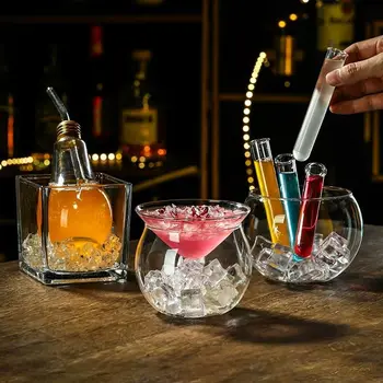 Креативный бокал для коктейлей, высококлассные влиятельные барные бокалы для вина из соломенного хрусталя, высококачественное стекло высокого внешнего вида