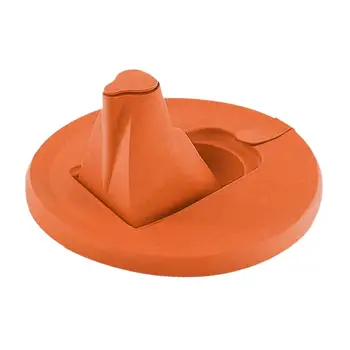 Крышка банки для краски со складывающимся носиком оранжевого цвета Внутренний диаметр 17 см с отверстием для воздуха