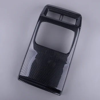 Крышка выпускной панели заднего вентиляционного отверстия автомобиля, коробка подлокотника сиденья, противоударная отделка, подходит для Honda CR-V CRV 2023 2024, стиль углеродного волокна