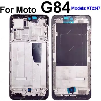 Крышка рамки ЖК-дисплея для Motorola Moto G84 XT2347 Рамка ЖК-дисплея Средняя крышка корпуса Задняя панель Запасные части для ремонта
