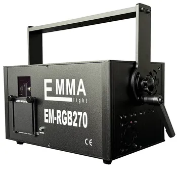 Лазерный проектор мощностью 12 Вт RGB ILDA DMX Профессиональный анимационный лазерный сканер Disco Light DJ Лазерное шоу для клубного концерта