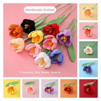 Маркер страницы книги 3D Цветочная Закладка Книжный Пейджинатор Имитация Цветка Тюльпан Цветочные Закладки Плетеный Цветок Книжный зажим