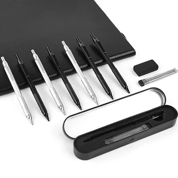 Механический карандаш 1шт 0.3/0.5/0.7/2.0 мм с низким центром тяжести, для рисования по металлу, специальный карандаш для офиса, школьные принадлежности для письма, рукоделия