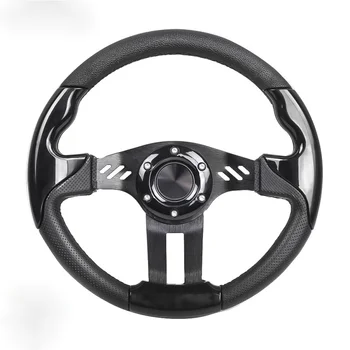 Модификация автомобиля арматура рулевого управления Пу гоночным рулевым низким игры, направленные колеса 13 дюймов