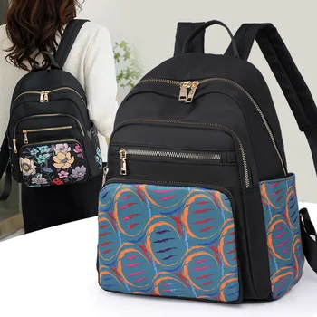 Модная водонепроницаемая сумка из нейлоновой ткани, многофункциональная сумочка, женский рюкзак, повседневная и легкая школьная сумка для студентов