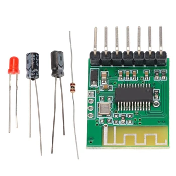 Модуль беспроводного приемника DIY Модуль аудиоприемника Простая структура стереозвука для модуля DIY