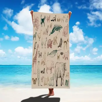 Моющееся полотенце для душа, Солнцезащитное банное полотенце, предотвращающее выцветание, полотенце для занятий плаванием, йогой, пляжными видами спорта, сохраняющее сухость